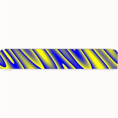 Blue Yellow Wave Abstract Background Small Bar Mats by Nexatart