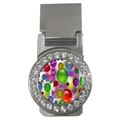 Colored Bubbles Squares Background Money Clips (cz)  by Nexatart