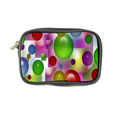 Colored Bubbles Squares Background Coin Purse by Nexatart