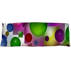 Colored Bubbles Squares Background Body Pillow Case (dakimakura) by Nexatart