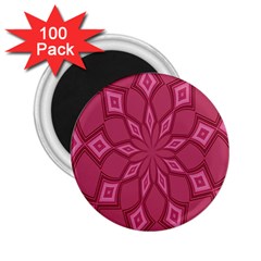 Fusia Abstract Background Element Diamonds 2 25  Magnets (100 Pack)  by Nexatart