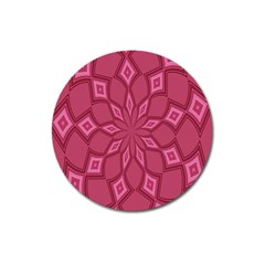 Fusia Abstract Background Element Diamonds Magnet 3  (round) by Nexatart