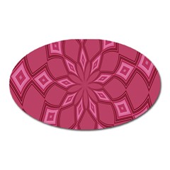 Fusia Abstract Background Element Diamonds Oval Magnet by Nexatart