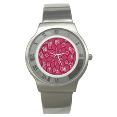 Fusia Abstract Background Element Diamonds Stainless Steel Watch by Nexatart