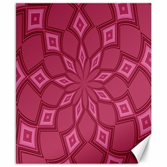 Fusia Abstract Background Element Diamonds Canvas 8  X 10  by Nexatart