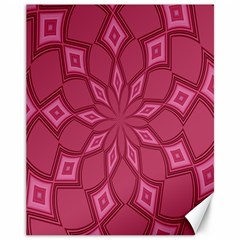 Fusia Abstract Background Element Diamonds Canvas 11  X 14   by Nexatart