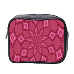 Fusia Abstract Background Element Diamonds Mini Toiletries Bag 2-side by Nexatart