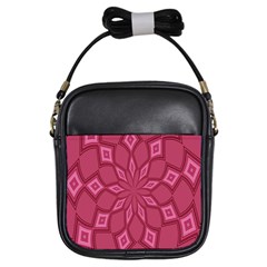 Fusia Abstract Background Element Diamonds Girls Sling Bags by Nexatart