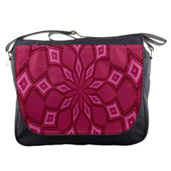 Fusia Abstract Background Element Diamonds Messenger Bags by Nexatart