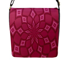 Fusia Abstract Background Element Diamonds Flap Messenger Bag (l)  by Nexatart