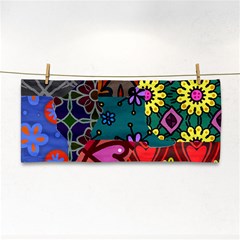 Digitally Created Abstract Patchwork Collage Pattern Cosmetic Storage Cases by Nexatart