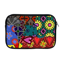 Digitally Created Abstract Patchwork Collage Pattern Apple Macbook Pro 17  Zipper Case by Nexatart