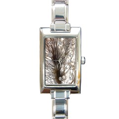 Tree Art Artistic Tree Abstract Background Rectangle Italian Charm Watch