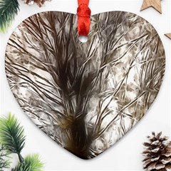 Tree Art Artistic Tree Abstract Background Ornament (Heart)