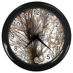 Tree Art Artistic Tree Abstract Background Wall Clocks (Black)