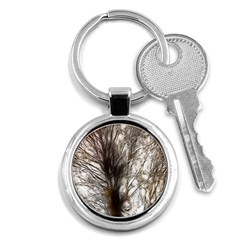 Tree Art Artistic Tree Abstract Background Key Chains (Round) 