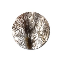 Tree Art Artistic Tree Abstract Background Magnet 3  (Round)