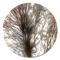 Tree Art Artistic Tree Abstract Background Magnet 5  (Round)