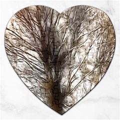 Tree Art Artistic Tree Abstract Background Jigsaw Puzzle (Heart)