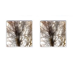 Tree Art Artistic Tree Abstract Background Cufflinks (Square)