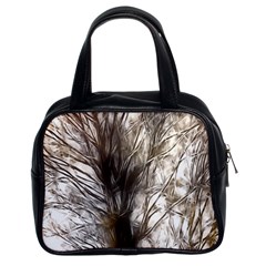 Tree Art Artistic Tree Abstract Background Classic Handbags (2 Sides)