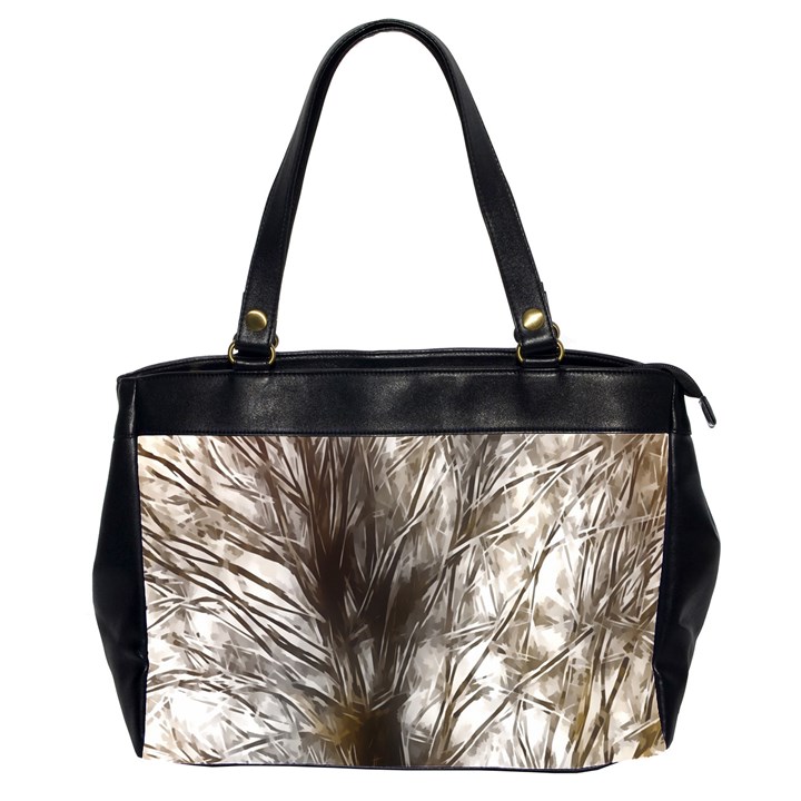 Tree Art Artistic Tree Abstract Background Office Handbags (2 Sides) 