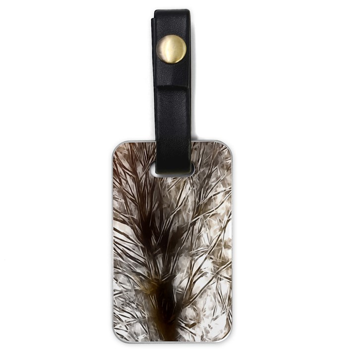 Tree Art Artistic Tree Abstract Background Luggage Tags (One Side) 