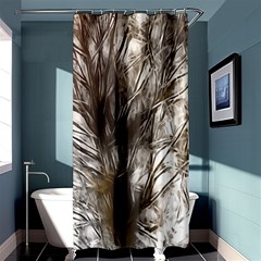 Tree Art Artistic Tree Abstract Background Shower Curtain 36  x 72  (Stall) 