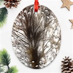 Tree Art Artistic Tree Abstract Background Ornament (Oval Filigree) Front