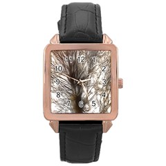 Tree Art Artistic Tree Abstract Background Rose Gold Leather Watch 