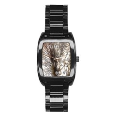 Tree Art Artistic Tree Abstract Background Stainless Steel Barrel Watch