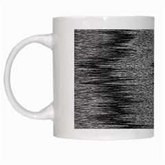 Rectangle Abstract Background Black And White In Rectangle Shape White Mugs by Nexatart