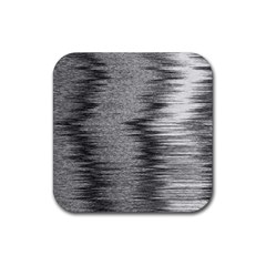 Rectangle Abstract Background Black And White In Rectangle Shape Rubber Coaster (square)  by Nexatart