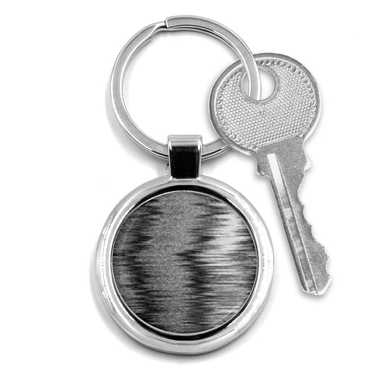 Rectangle Abstract Background Black And White In Rectangle Shape Key Chains (Round) 