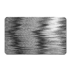 Rectangle Abstract Background Black And White In Rectangle Shape Magnet (rectangular) by Nexatart