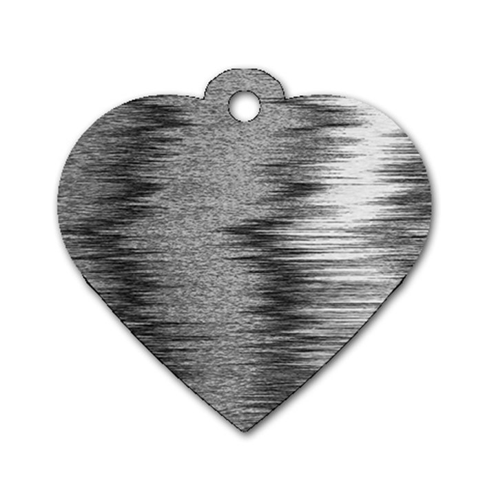 Rectangle Abstract Background Black And White In Rectangle Shape Dog Tag Heart (Two Sides)