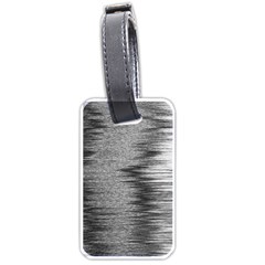 Rectangle Abstract Background Black And White In Rectangle Shape Luggage Tags (one Side)  by Nexatart