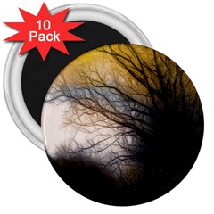 Tree Art Artistic Abstract Background 3  Magnets (10 Pack)  by Nexatart