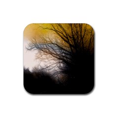 Tree Art Artistic Abstract Background Rubber Coaster (square)  by Nexatart