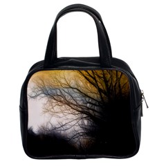 Tree Art Artistic Abstract Background Classic Handbags (2 Sides) by Nexatart