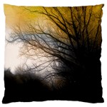 Tree Art Artistic Abstract Background Large Flano Cushion Case (Two Sides) Front