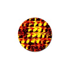 Yellow Seamless Abstract Brick Background Golf Ball Marker