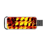 Yellow Seamless Abstract Brick Background Portable USB Flash (Two Sides) Front