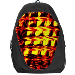 Yellow Seamless Abstract Brick Background Backpack Bag by Nexatart