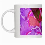 Abstract Design With Hummingbirds White Mugs Left