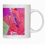 Abstract Design With Hummingbirds White Mugs Right