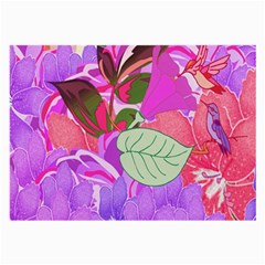 Abstract Design With Hummingbirds Large Glasses Cloth by Nexatart