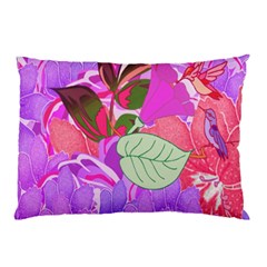 Abstract Design With Hummingbirds Pillow Case