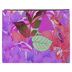 Abstract Design With Hummingbirds Cosmetic Bag (xxxl) 