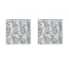 The Abstract Design On The Xuzhou Art Museum Cufflinks (square) by Nexatart